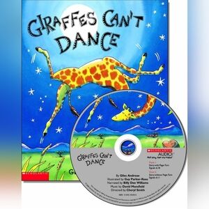 Scholastic 'Giraffes Can't Dance' Book and CD - Blue and Yellow New/ Sealed